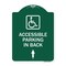Signmission W/ NY Approved Isa Accessible Parking on Up Arrow W/ Graphic Alum Sign, 18" x 24", GW-1824-22697 A-DES-GW-1824-22697 - alternate 1
